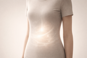 Imagen editorial que representa señales tempranas de desequilibrio digestivo y regulación intestinal desde la medicina preventiva Mayr